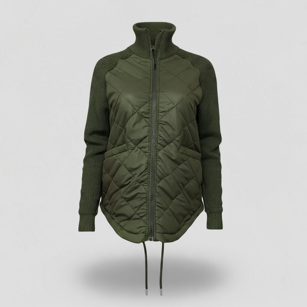 Jackets : Yulia | Lichtgewicht jack voor dames in Militair Groen van Pantino