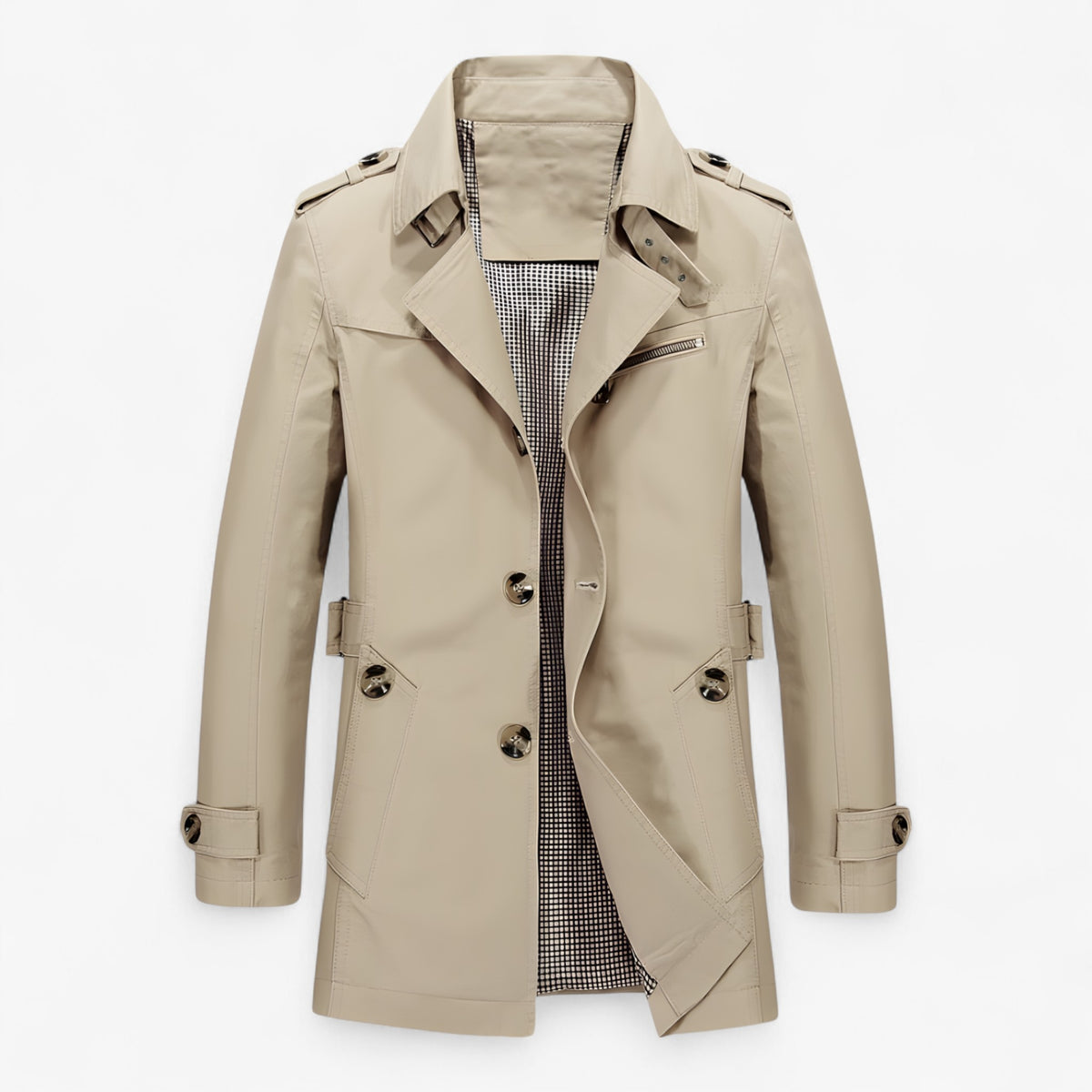 men's fashion : Henry | Katoenen jas – Ontspannen stijl en comfort de hele dag door in Khaki van Pantinoshop