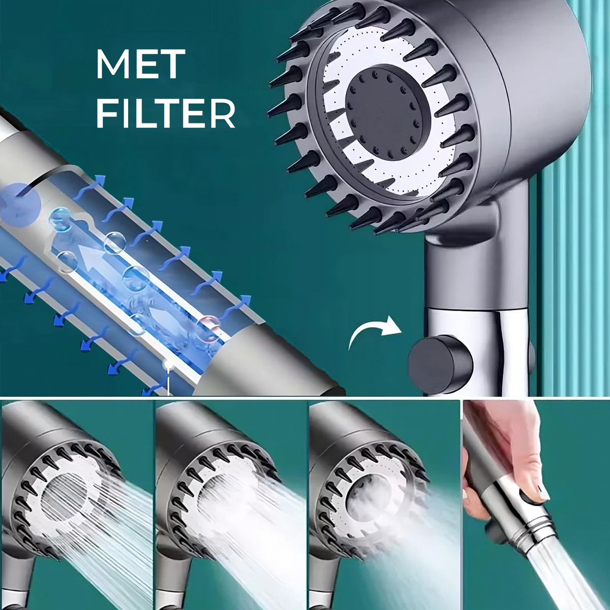 home & garden : Premium Power-Shower - met 1 GRATIS filter! in van Pantino