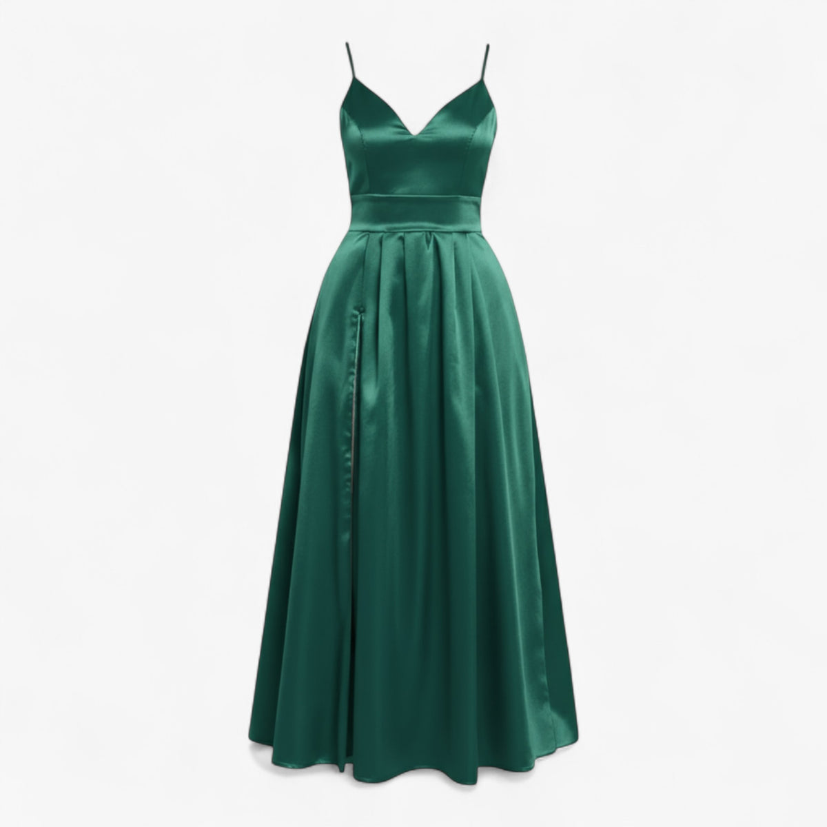 Dress : Camellia | Dames V-halsjurk in Intense Aqua Green van Pantino