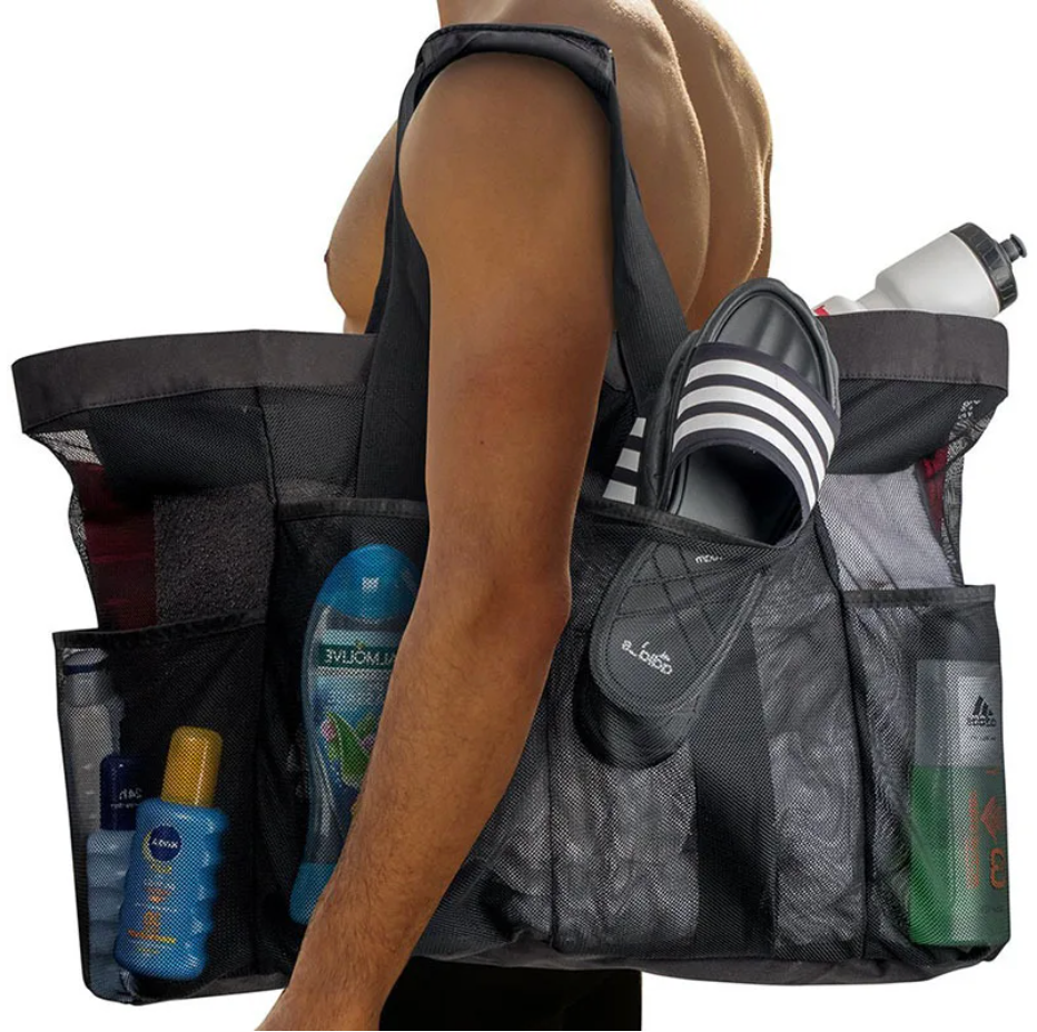 bags : Baggy - Zomerse Strandtas met 8 Zakken voor Handdoeken en Speelgoed in van Pantino