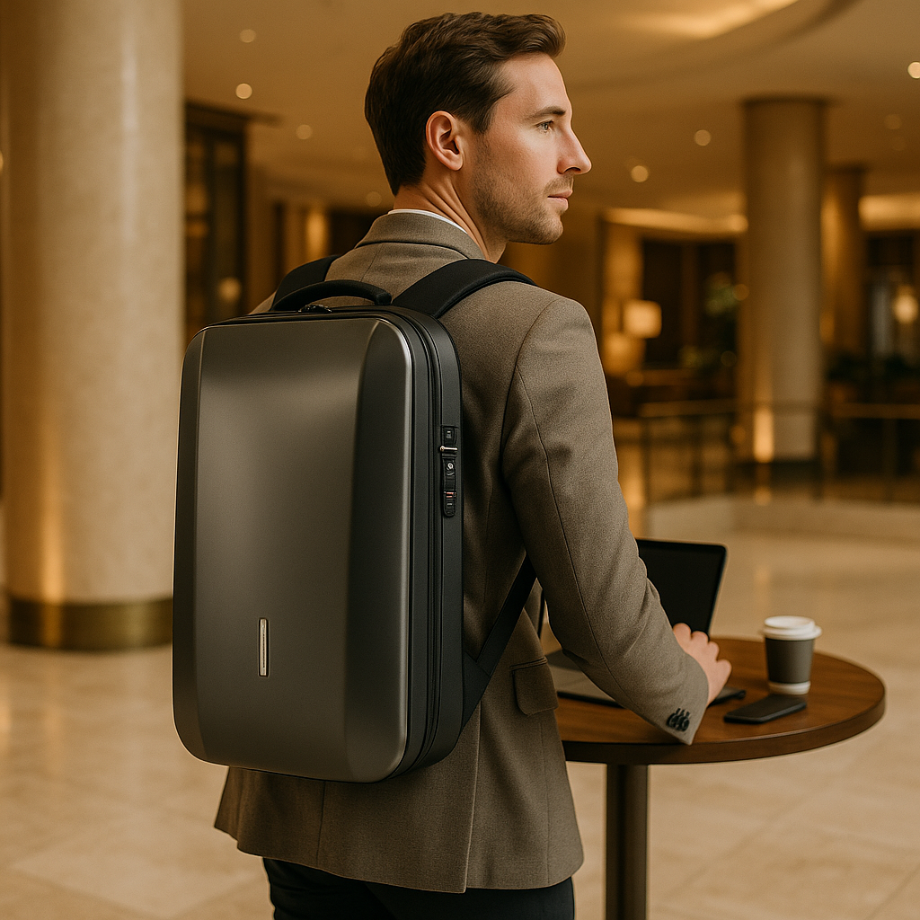 bags : Renzo | Antistatische rugzak in ABS met ingebouwd slot in van Pantinoshop