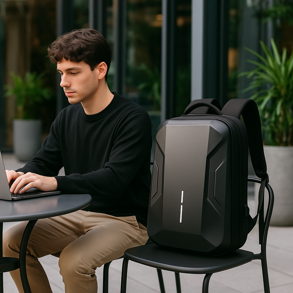 bags : Levi | Waterdichte gaming rugzak met harde schaal in van Pantinoshop