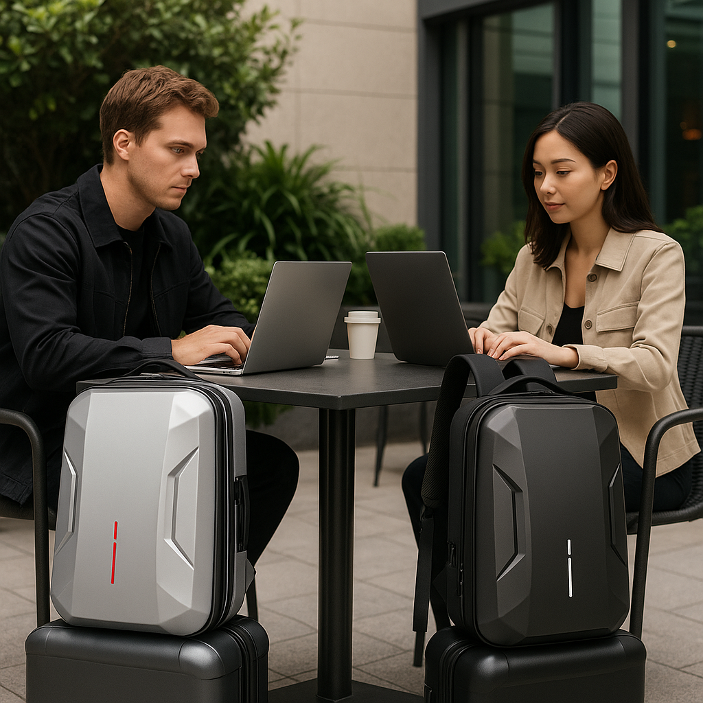 bags : Levi | Waterdichte gaming rugzak met harde schaal in van Pantinoshop