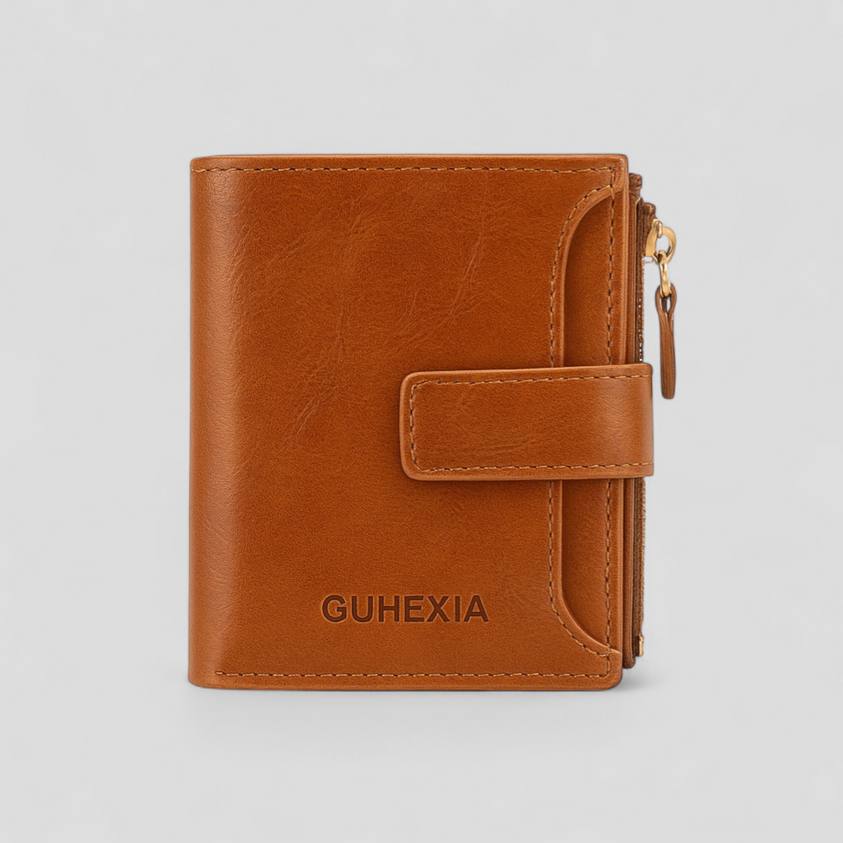 Clara | Damesportemonnee van Leer met RFID-blokkering - Elegantie en Veiligheid- €25 : Clara | Damesportemonnee van Leer met RFID-blokkering - Elegantie en Veiligheid in Bruin van Pantinoshop