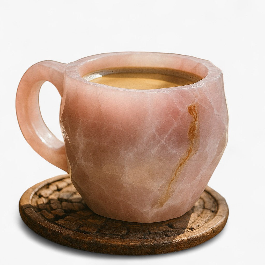 home & garden : Lina | Ambachtelijke Mok - Uniek in Elk Detail in Roze van Pantinoshop