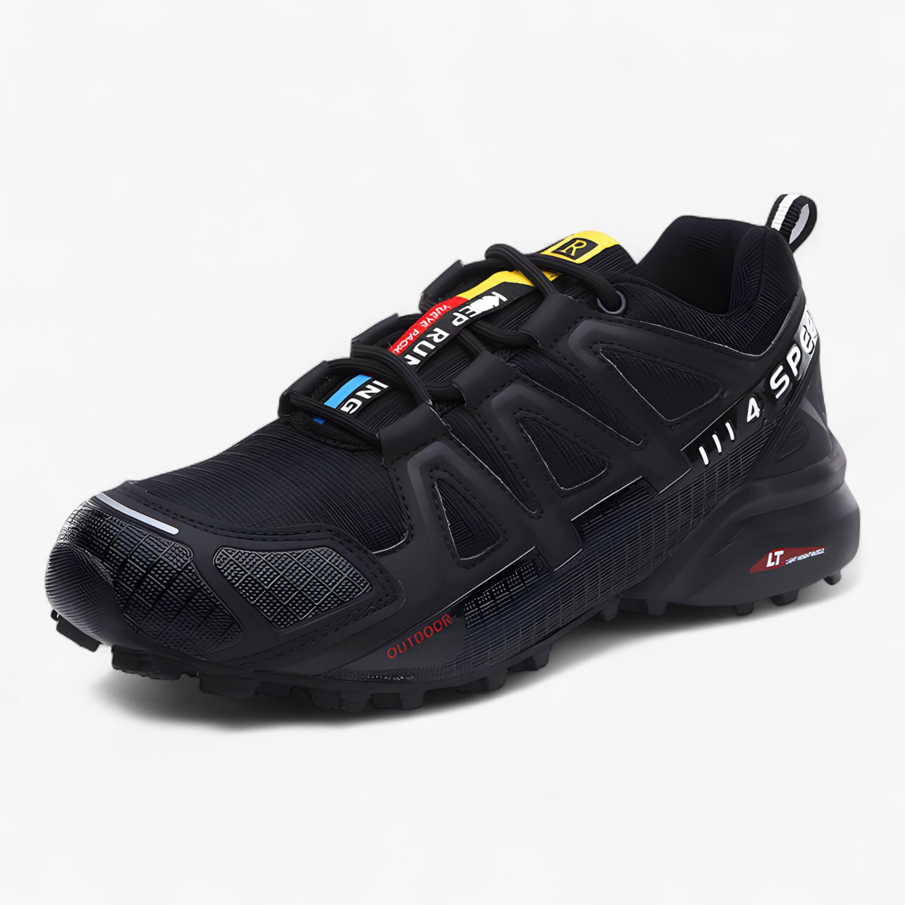 outdoor equipment : Kurt - Comfortabale heren hike trekking schoen in Zwart van Pantino