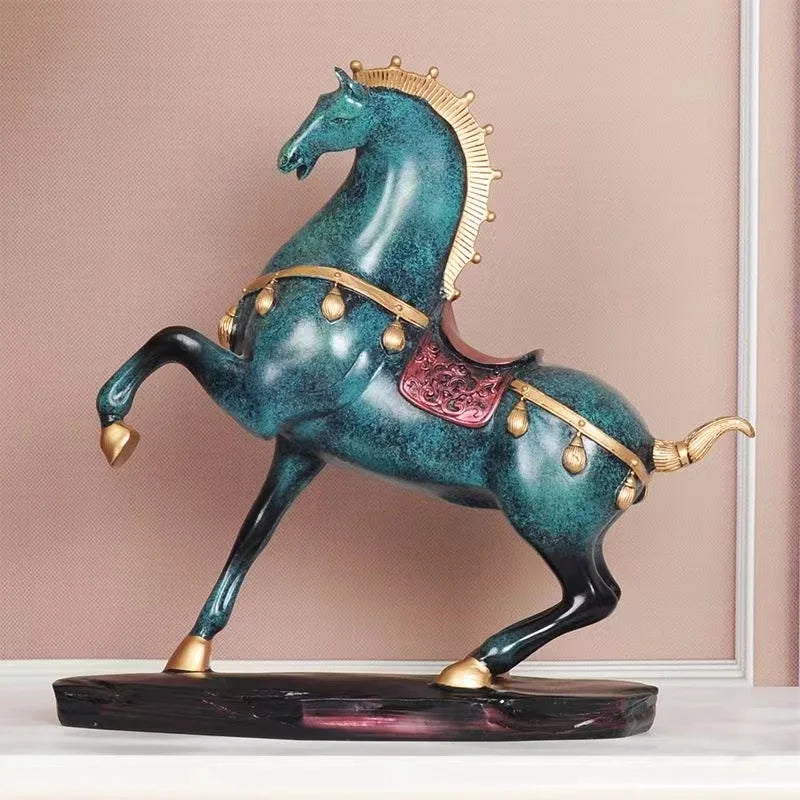 home & garden : ImperialStride - Tang Paarden Beeld in van Pantino
