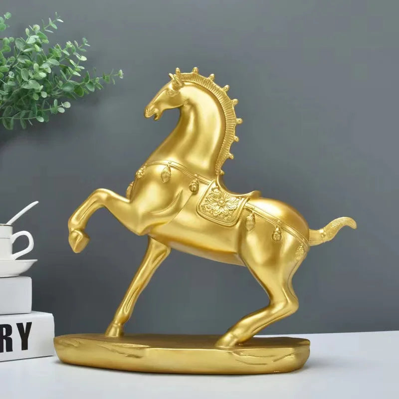 home & garden : ImperialStride - Tang Paarden Beeld in van Pantino