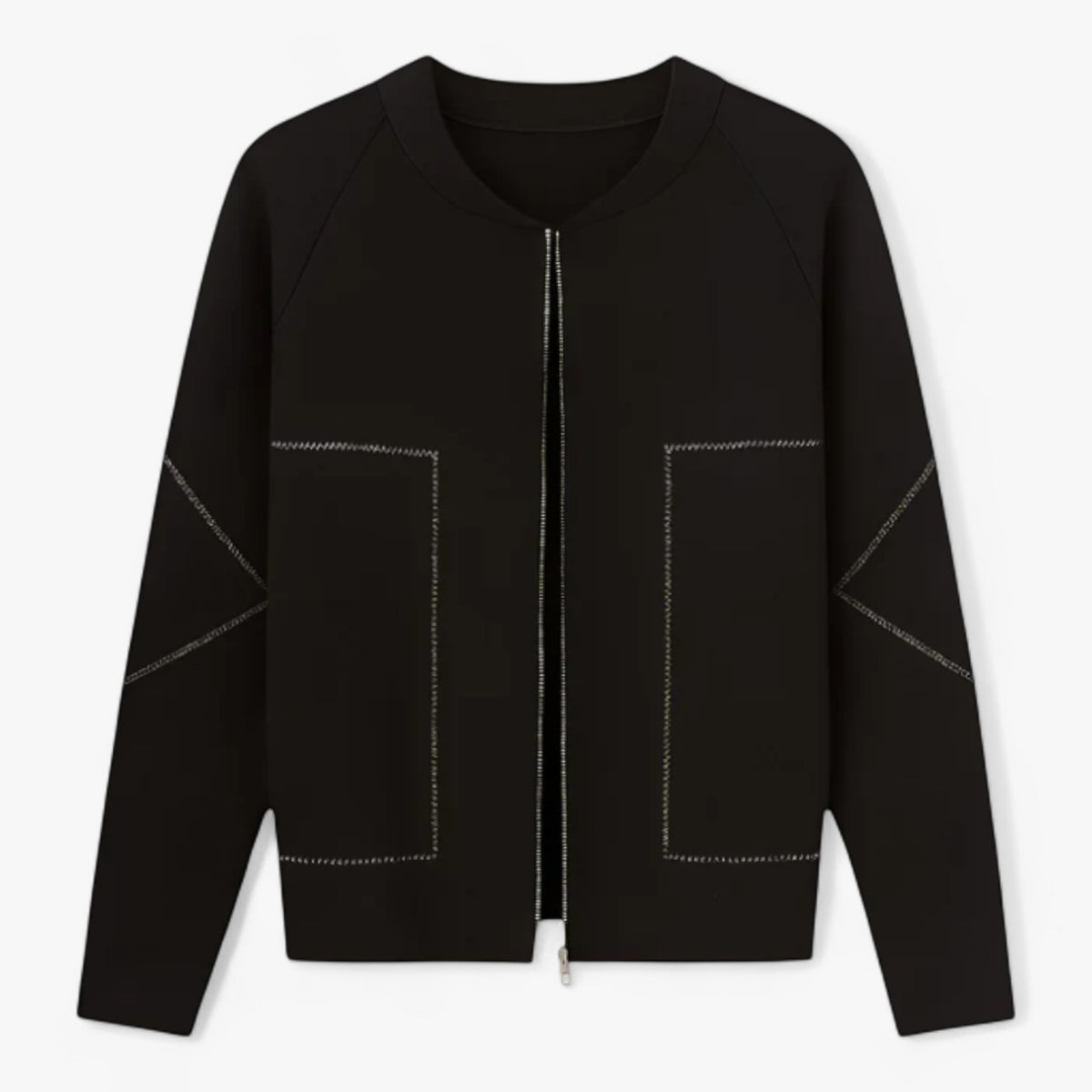 Clothes : Clara | Licht en elegant jasje in Zwart van Pantino