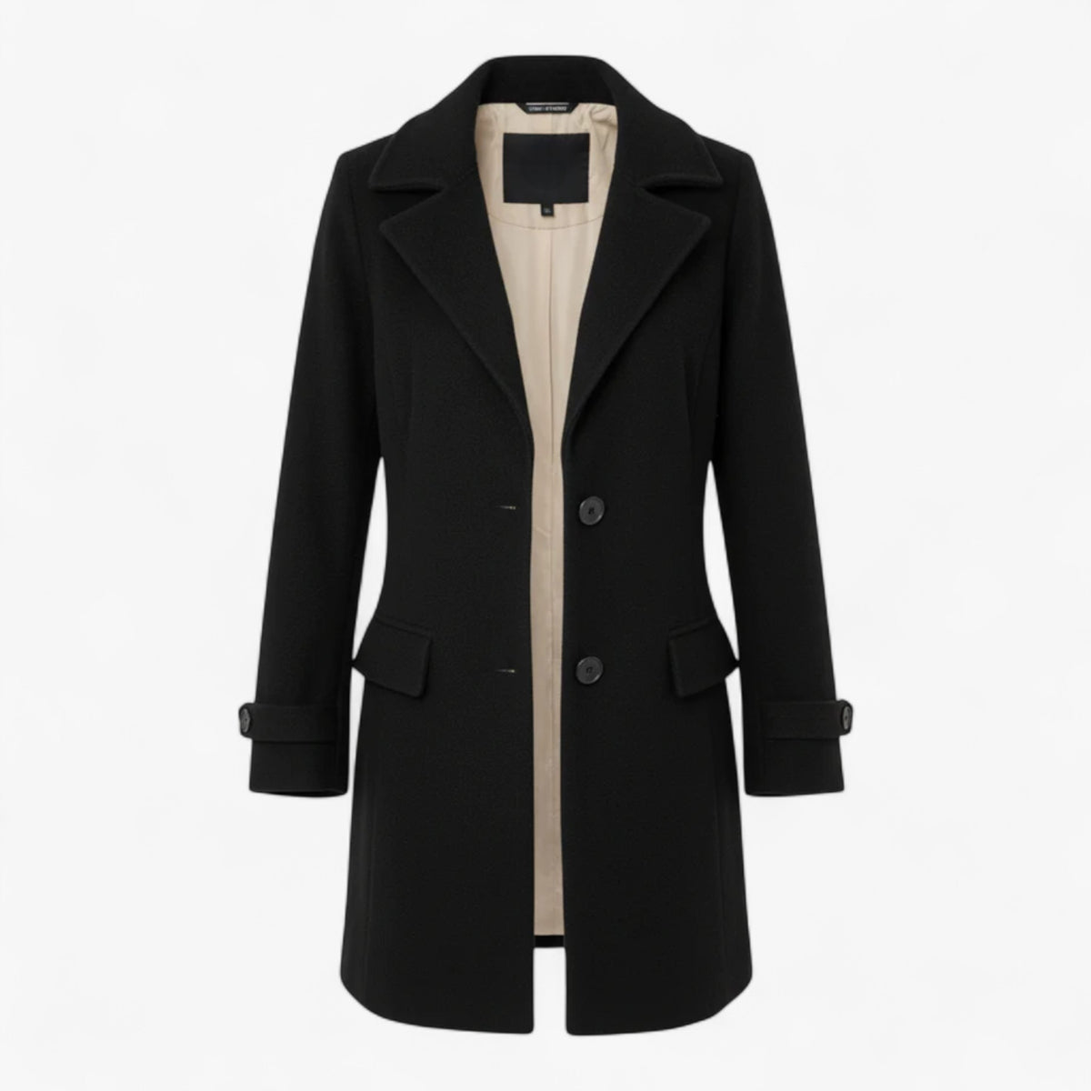 Clothes : Conti | Elegante winterjas voor dames in Zwart van Pantino