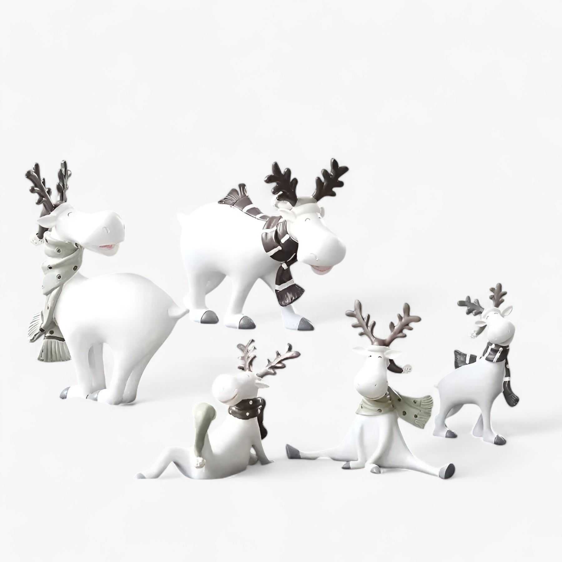 Noor | Elegante Witte Hert Decoratie - €25 : Noor | Elegante Witte Hert Decoratie in van Pantino