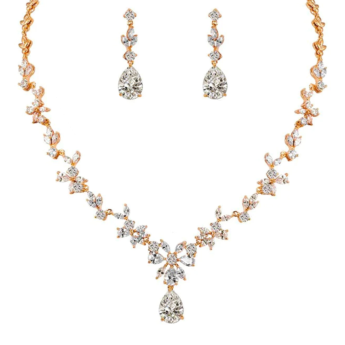 accessories : Dames Kristallen Juwelen Set in Goud van Pantino