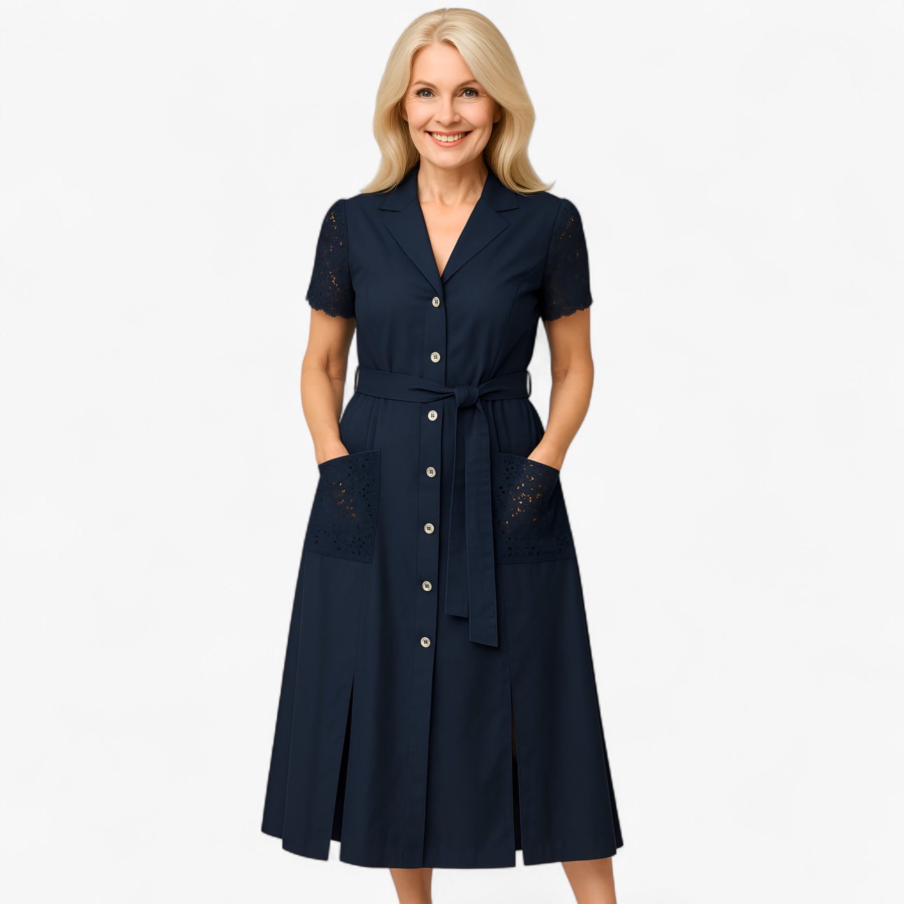 Women's Dress : Marsha | Dames Casual V-Hals Zomerjurk in van Pantino