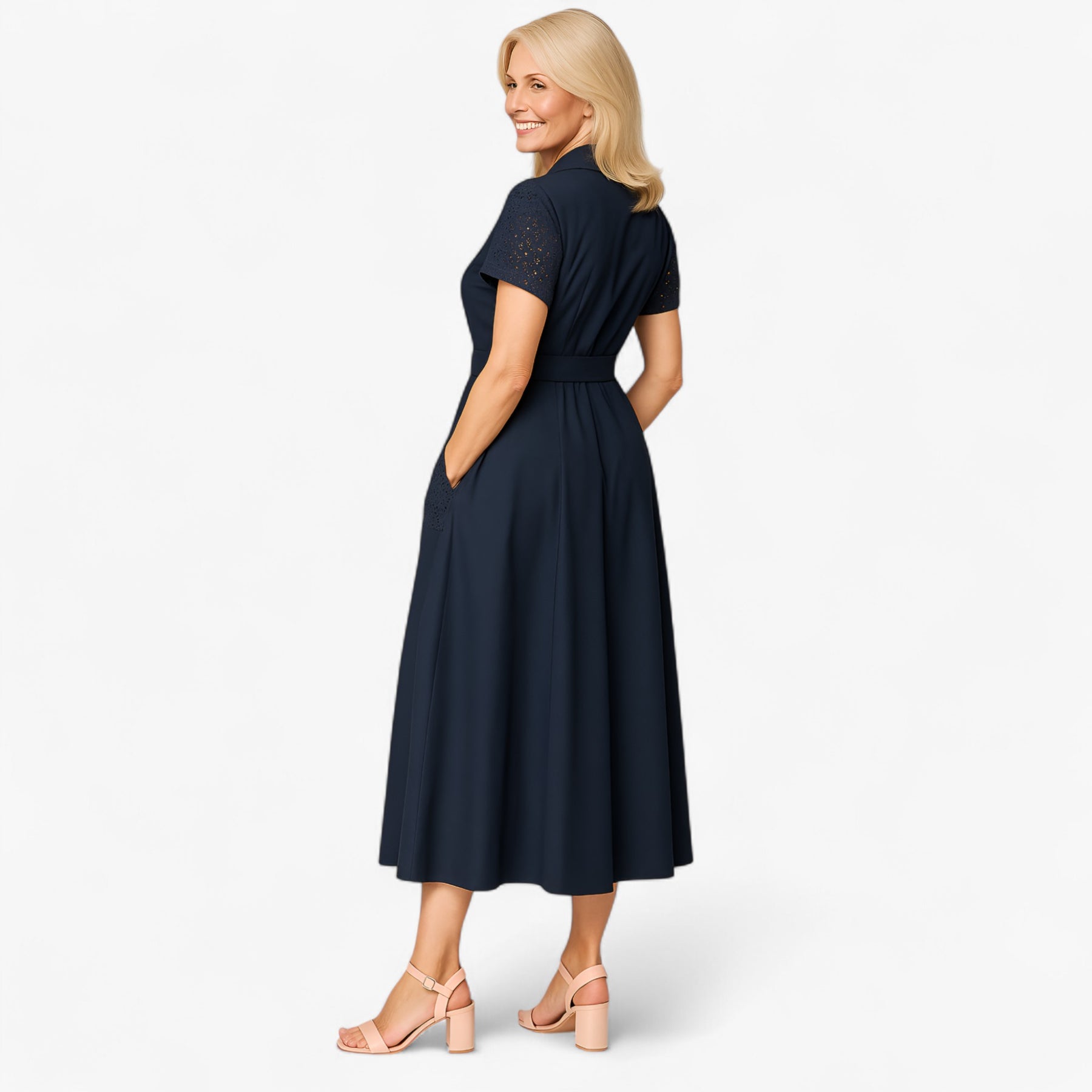 Women's Dress : Marsha | Dames Casual V-Hals Zomerjurk in van Pantino