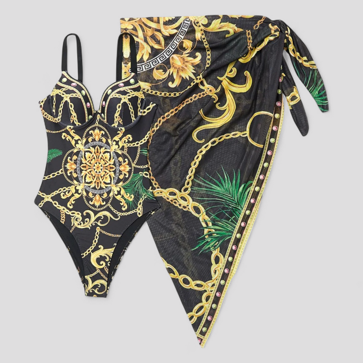Swimsuit : Cara | Dames Elegant Badpak met Comfortabele Pasvorm in Zwart van Pantino