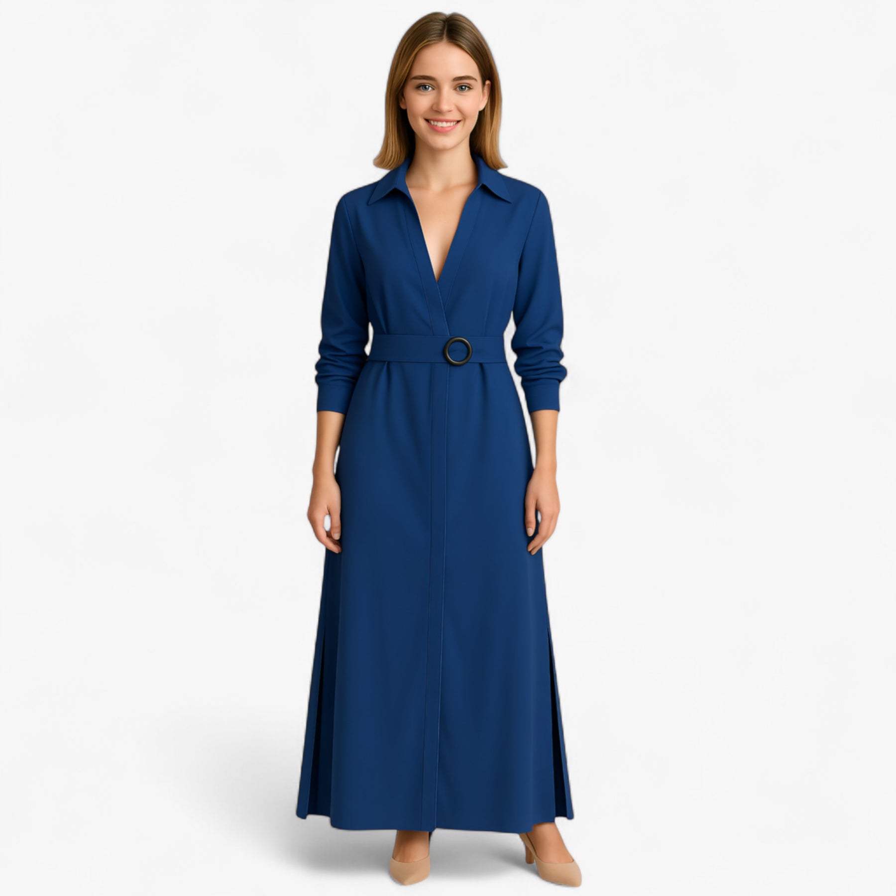 Women's Dress : Maggie | Dames Elegante Lange Maxi Jurk voor Zomer in van Pantino