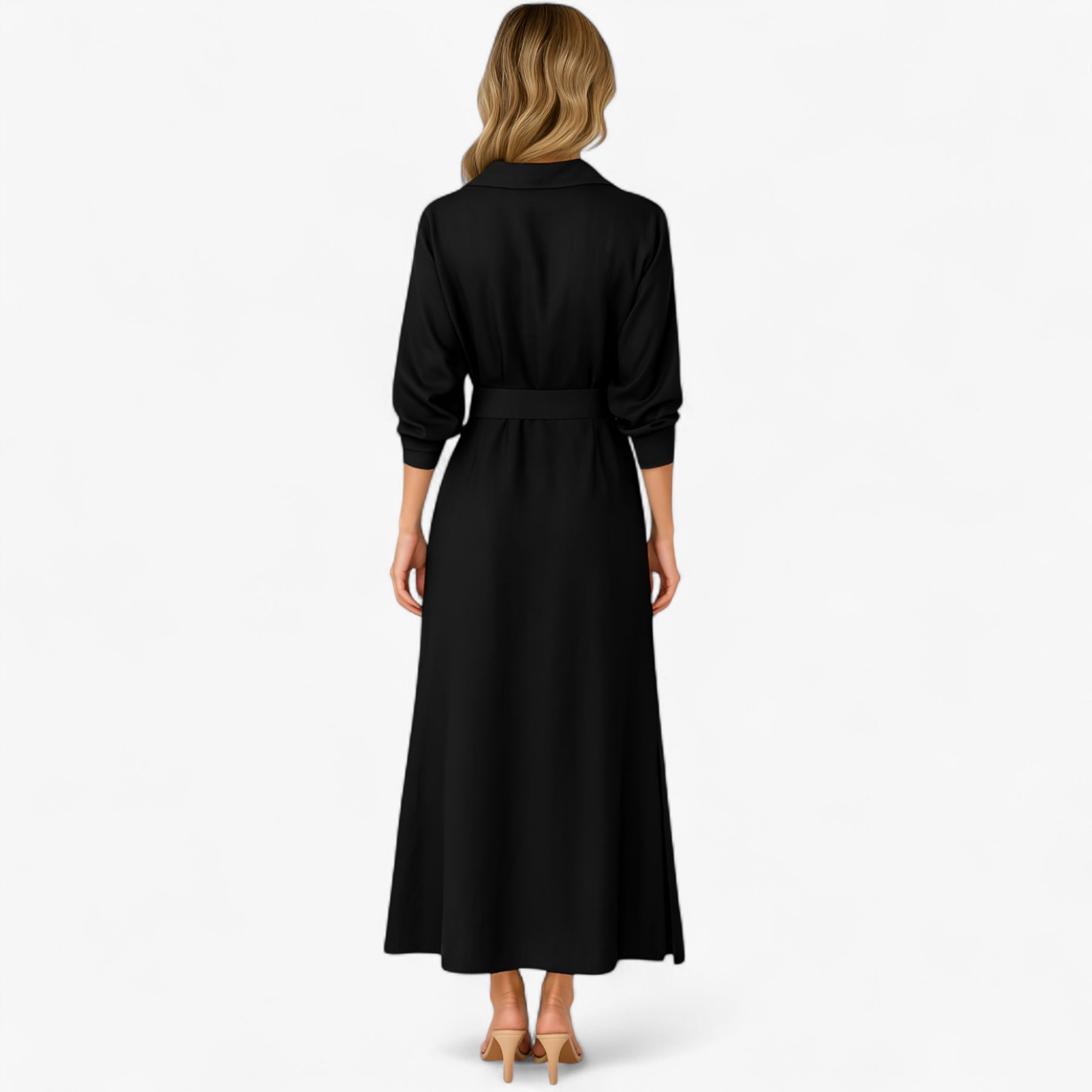 Women's Dress : Maggie | Dames Elegante Lange Maxi Jurk voor Zomer in van Pantino