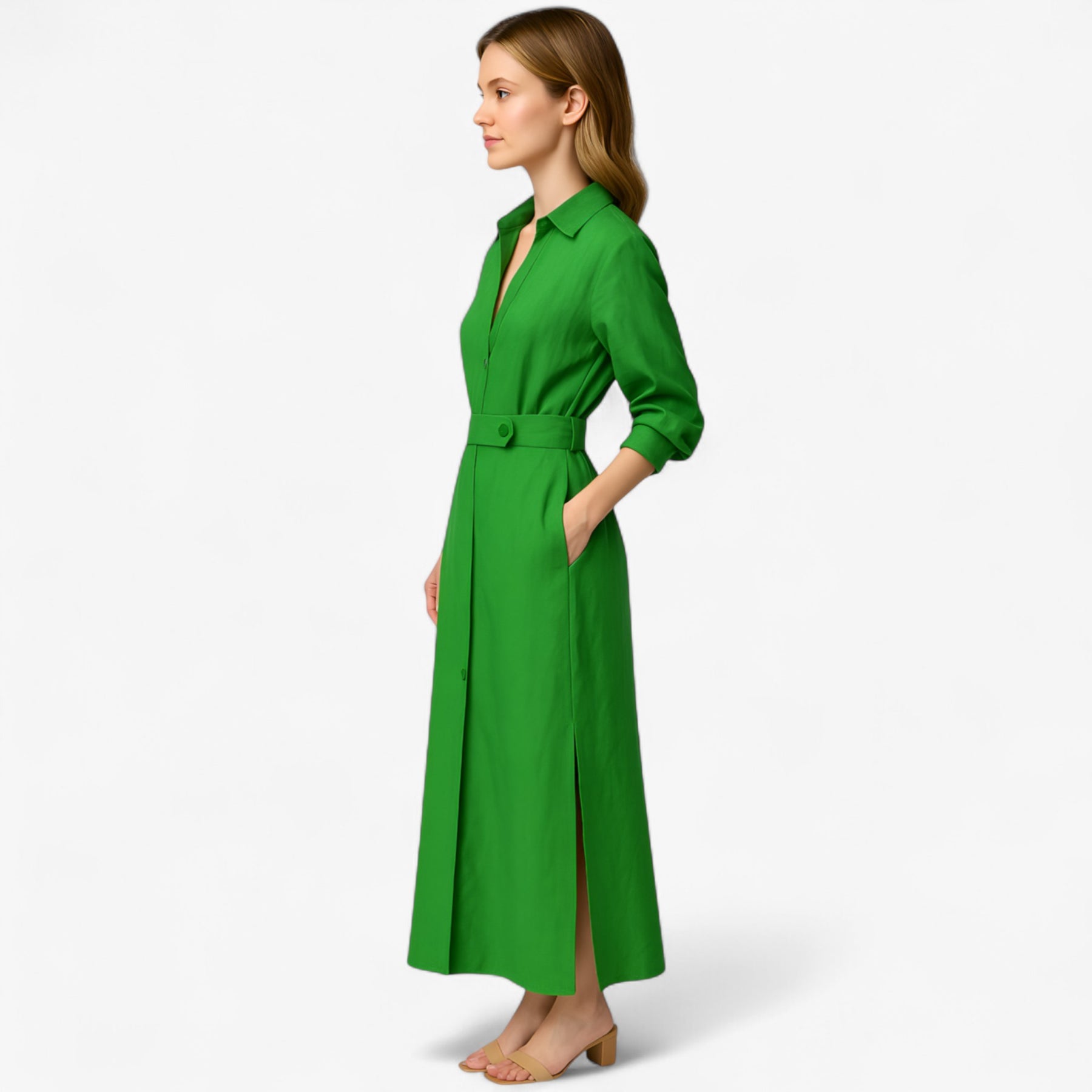 Women's Dress : Maggie | Dames Elegante Lange Maxi Jurk voor Zomer in van Pantino
