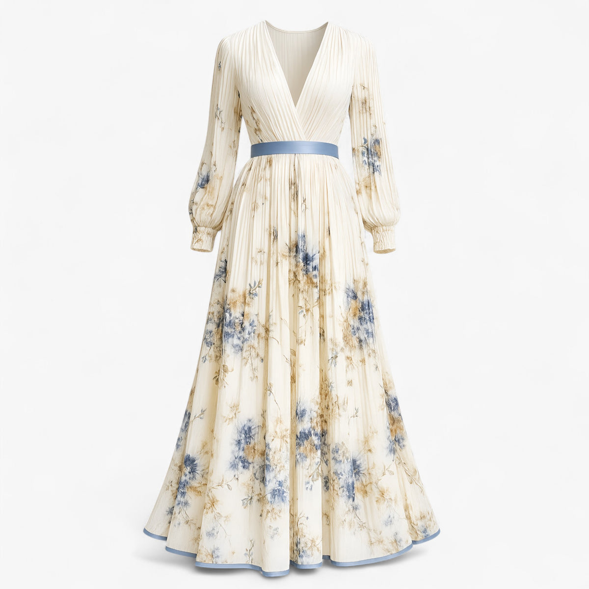 Women's Dress : Amanda | Dames Elegante Lange Zomerjurk Maxi Jurk in Wit van Pantino