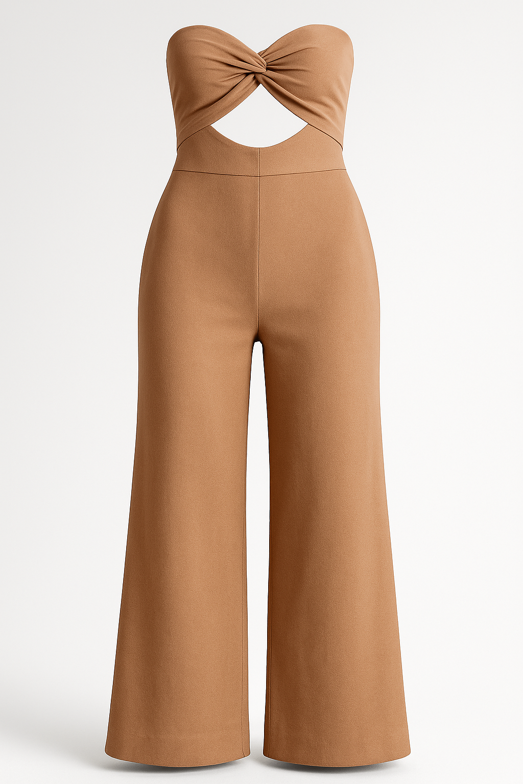 Jumpsuits en Rompers : Brenda | Dames Elegante Jumpsuit voor Elke Gelegenheid in Modder van Pantino