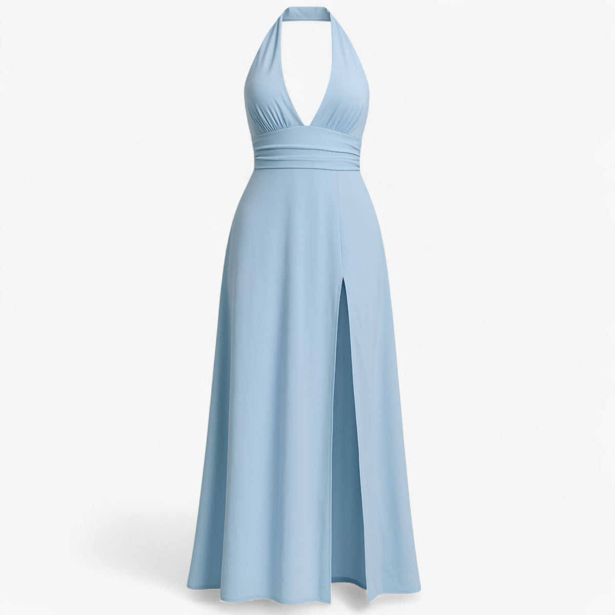 Women's Dress : Alice | Dames Elegante Zomerjurk Zonder Mouwen in Blauw van Pantino