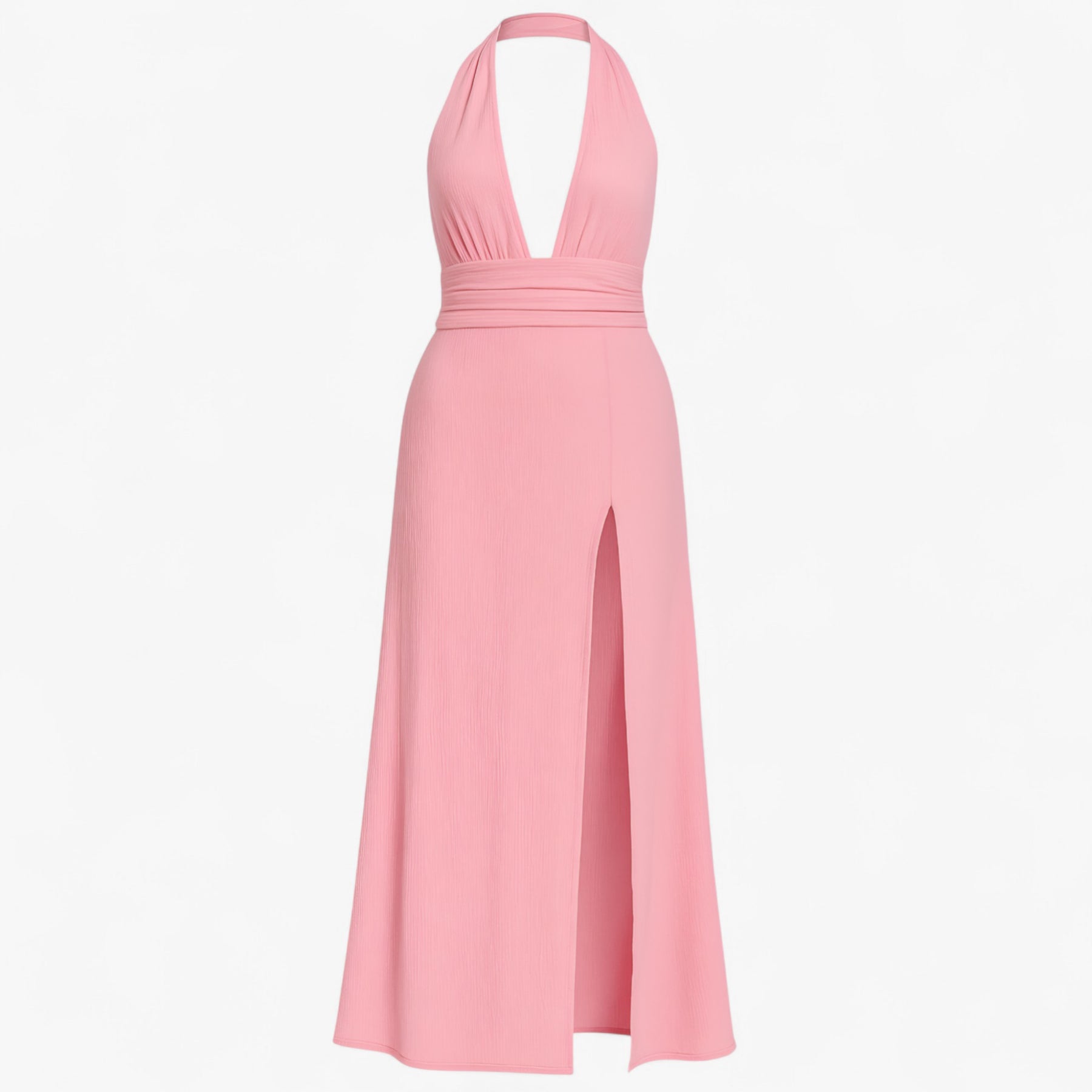 Women's Dress : Alice | Dames Elegante Zomerjurk Zonder Mouwen in Roze van Pantino