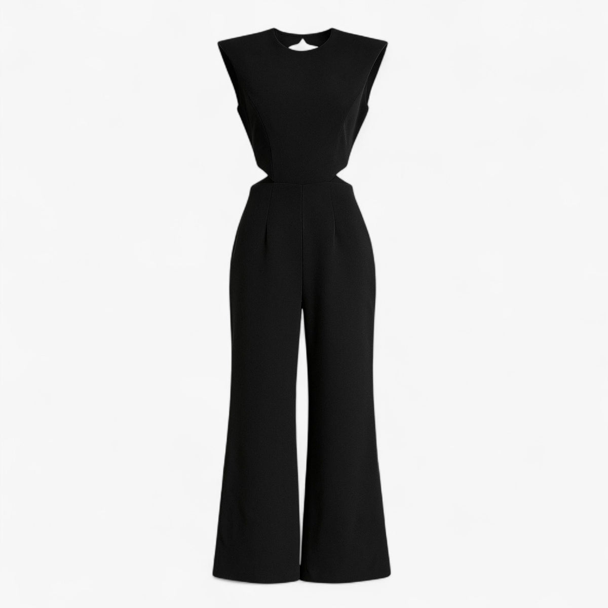 Women's Clothes : Vanna | Dames Feestelijke Jumpsuit Zwart Elegant in Zwart van Pantino