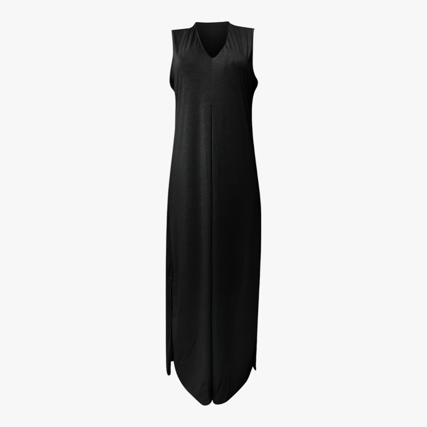 (Pinterest) Jurken : Helen | Dames Lange Zomerjurk met vest in Zwart van Pantino