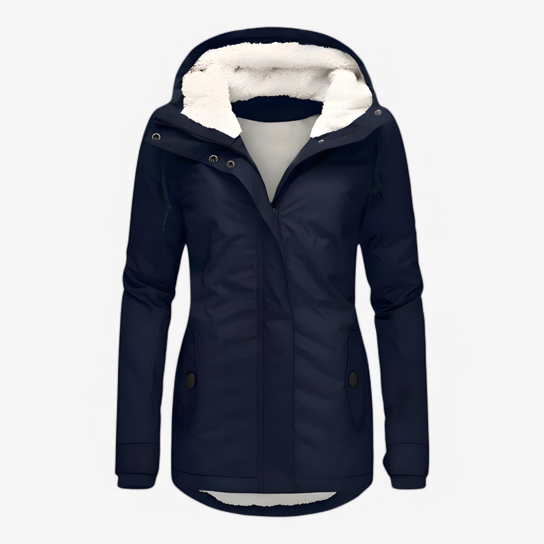 Damesbuitenjassen : Freya | Dames Stijlvol Winterjack in Blauw van Pantino