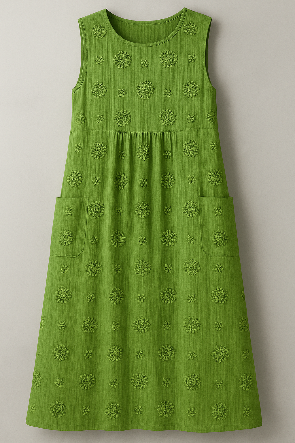 (Pinterest) Jurken : Bethany | Dames Zomerjurk met Zakjes in Groen van Pantino