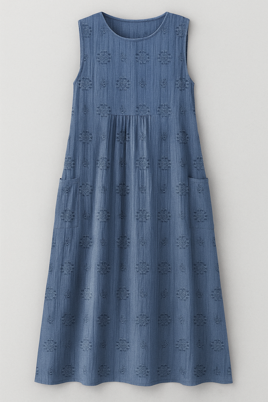 (Pinterest) Jurken : Bethany | Dames Zomerjurk met Zakjes in Blauw van Pantino