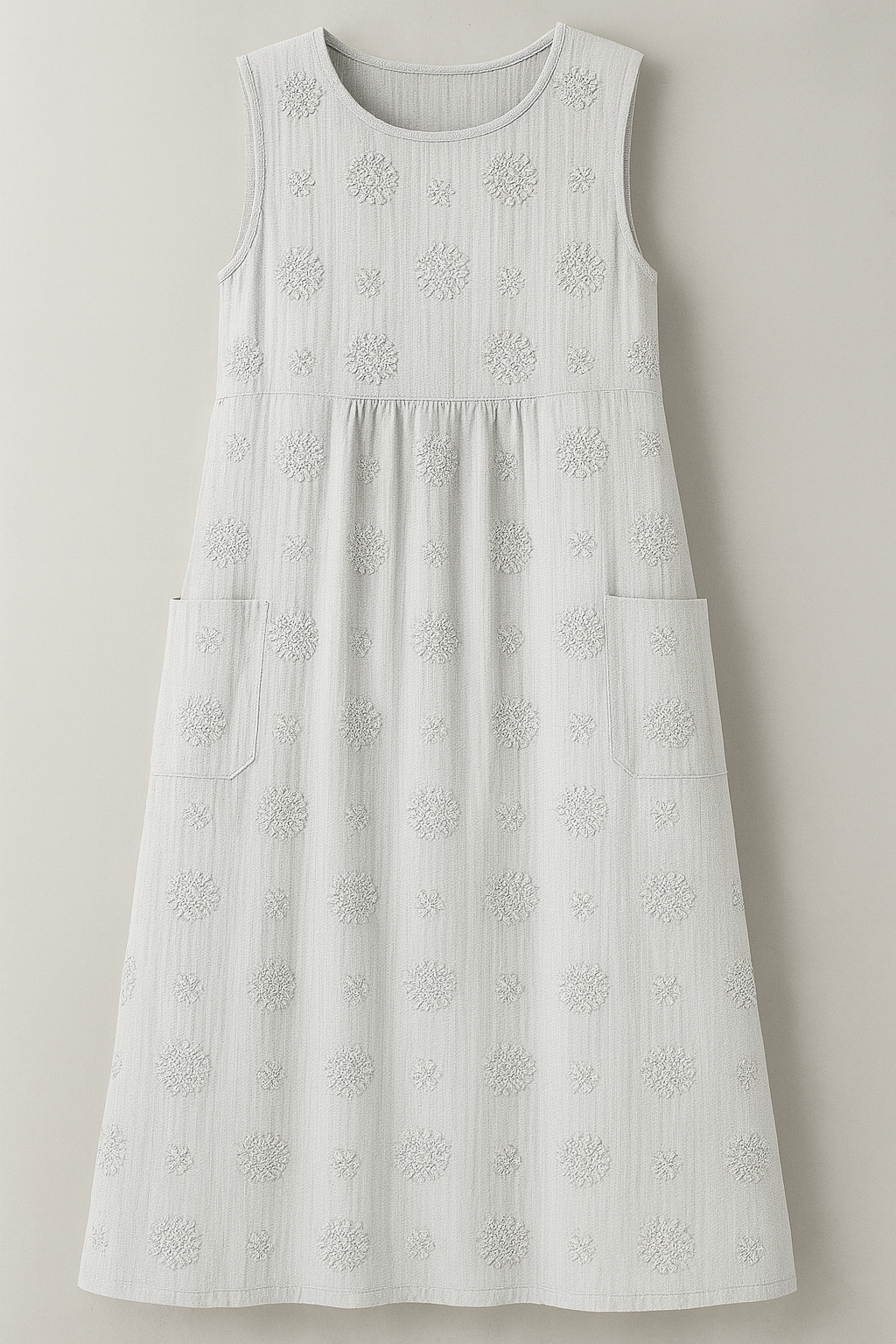 (Pinterest) Jurken : Bethany | Dames Zomerjurk met Zakjes in Wit van Pantino