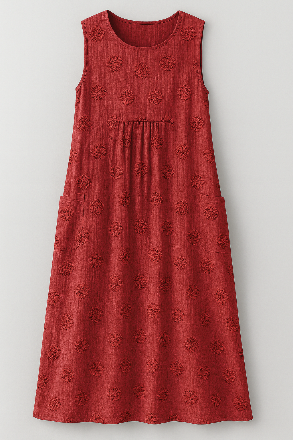 (Pinterest) Jurken : Bethany | Dames Zomerjurk met Zakjes in Rood van Pantino