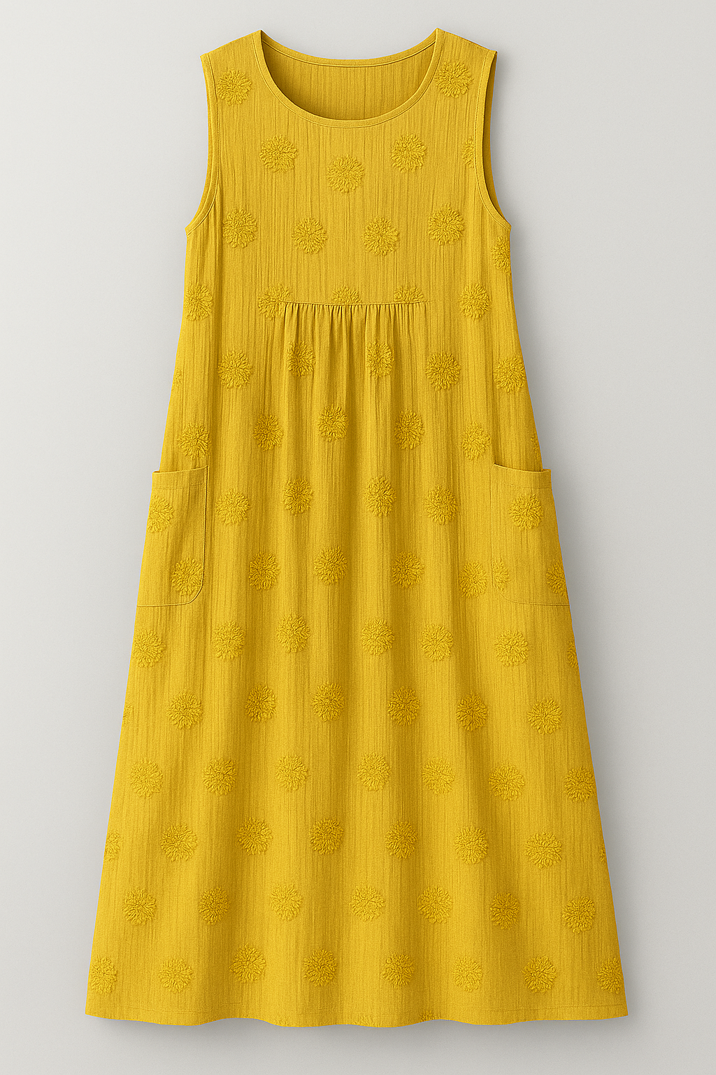 (Pinterest) Jurken : Bethany | Dames Zomerjurk met Zakjes in Lichtgeel van Pantino