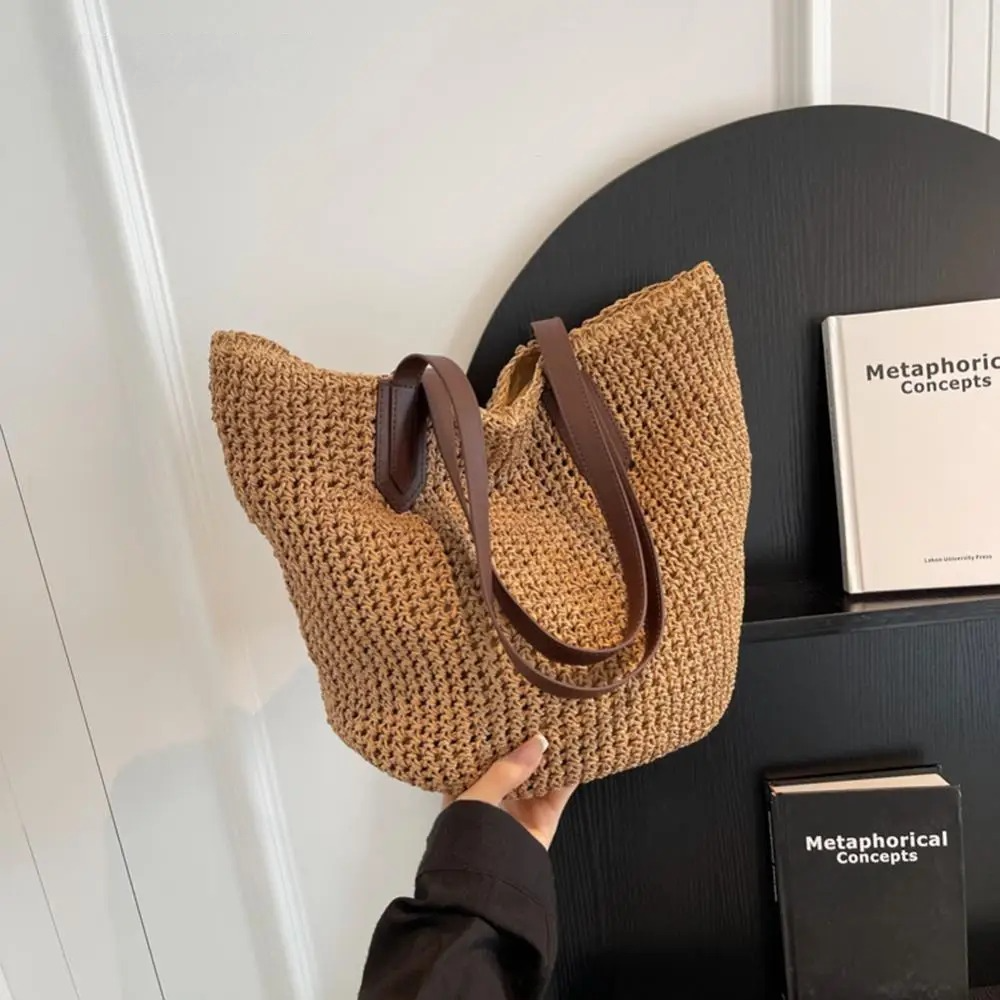 bags : MARIA - Dames Bohemian Stro Grote Geweven Schoudertas in van Pantino