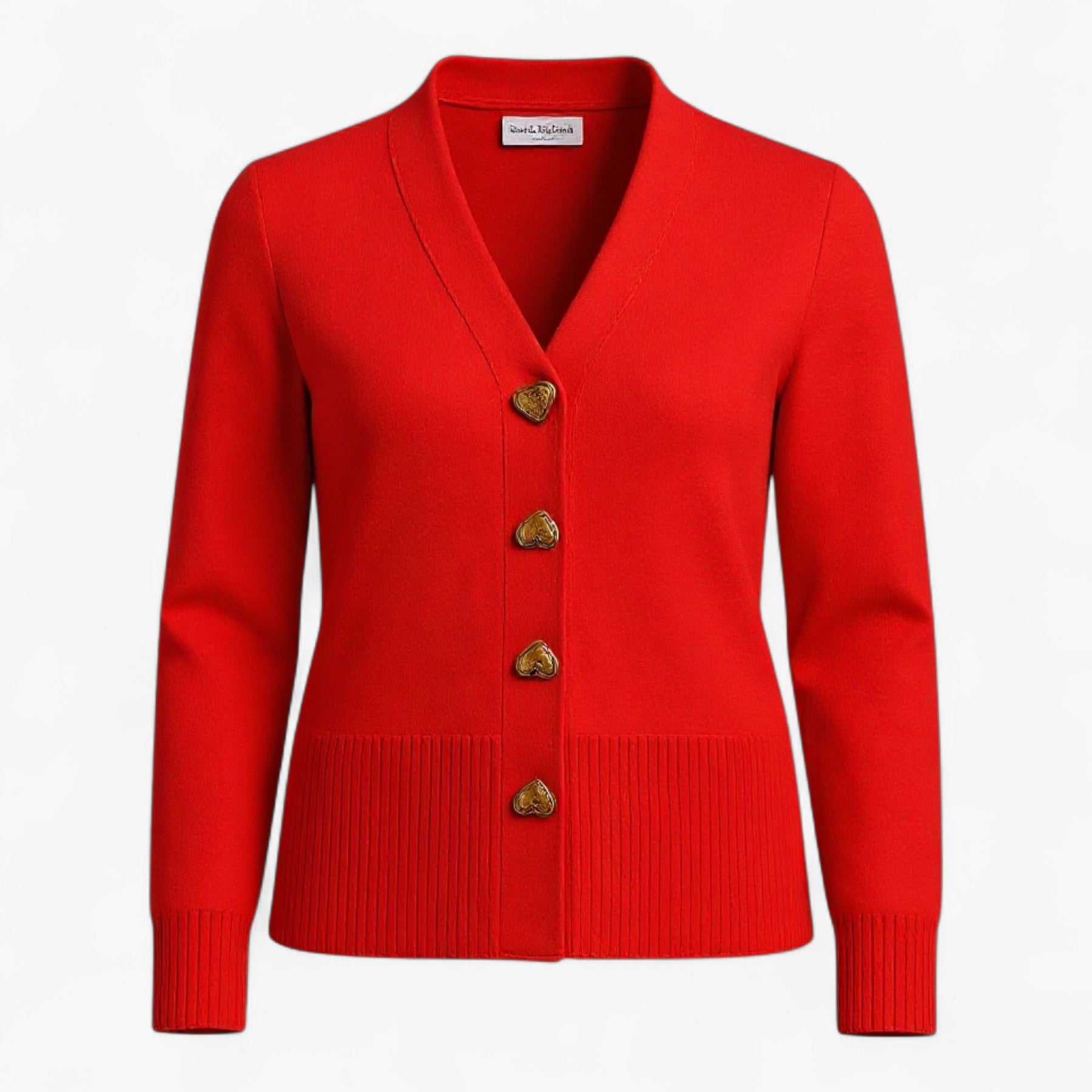Clothes : Doretta | Comfortabele wollen trui voor dames in Rood van Pantino