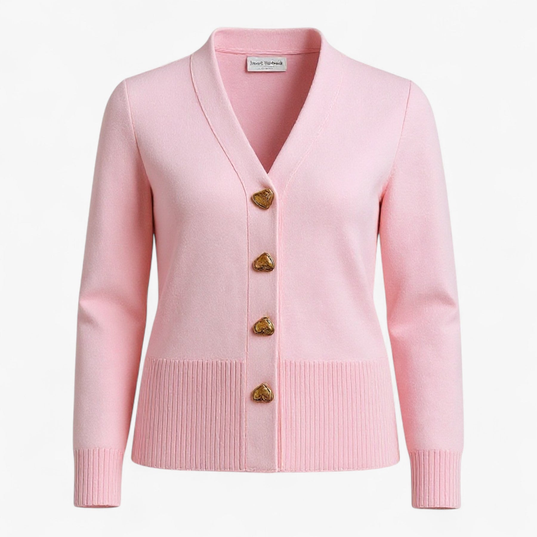Clothes : Doretta | Comfortabele wollen trui voor dames in Roze van Pantino