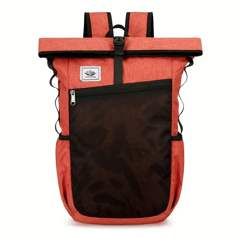 bags : Eirlys Opvouwbare rugzak | Multifunctionele lichtgewicht rugzak voor sport in Oranje Rood van Pantino