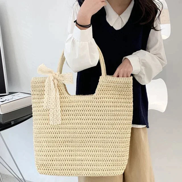 bags : Liliana - Vrijetijdshandtas Boheems Strand in Beige van Pantino