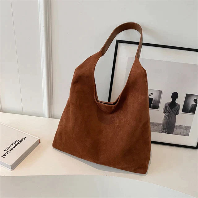 bags : Leslie - Casual Bucket Schoudertas in Bruin van Pantino
