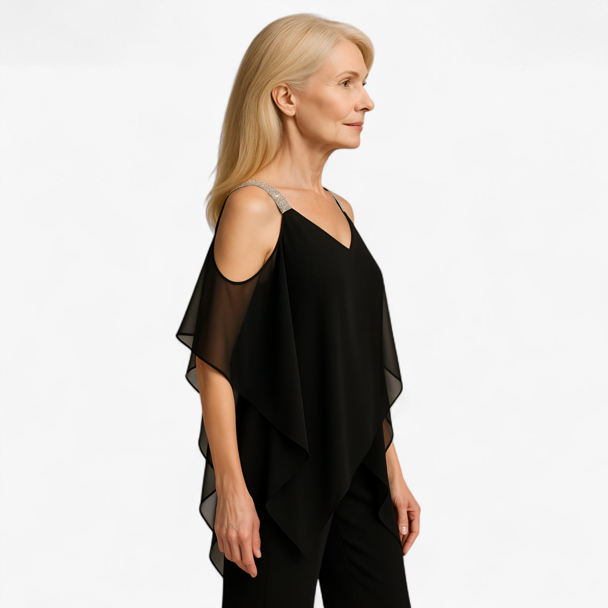 Women's Dress : Malta | Jumpsuit Dames Asymmetrisch Design in van Pantino