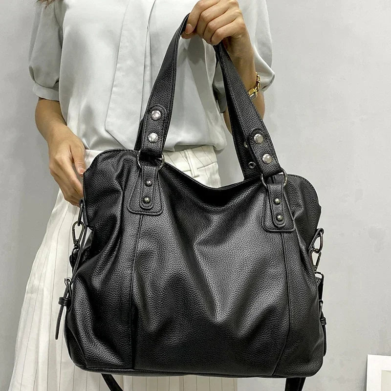 bags : YVONNE - Leren hobo-schoudertas voor dames in van Pantino