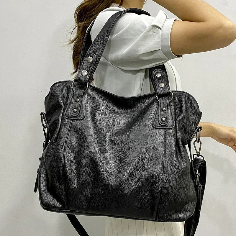 bags : YVONNE - Leren hobo-schoudertas voor dames in van Pantino