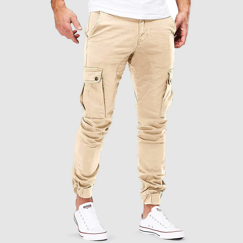 men's fashion : Wesley™ | Slim Cargo Pants voor Heren - Trendy en Praktisch in Beige van Pantinoshop