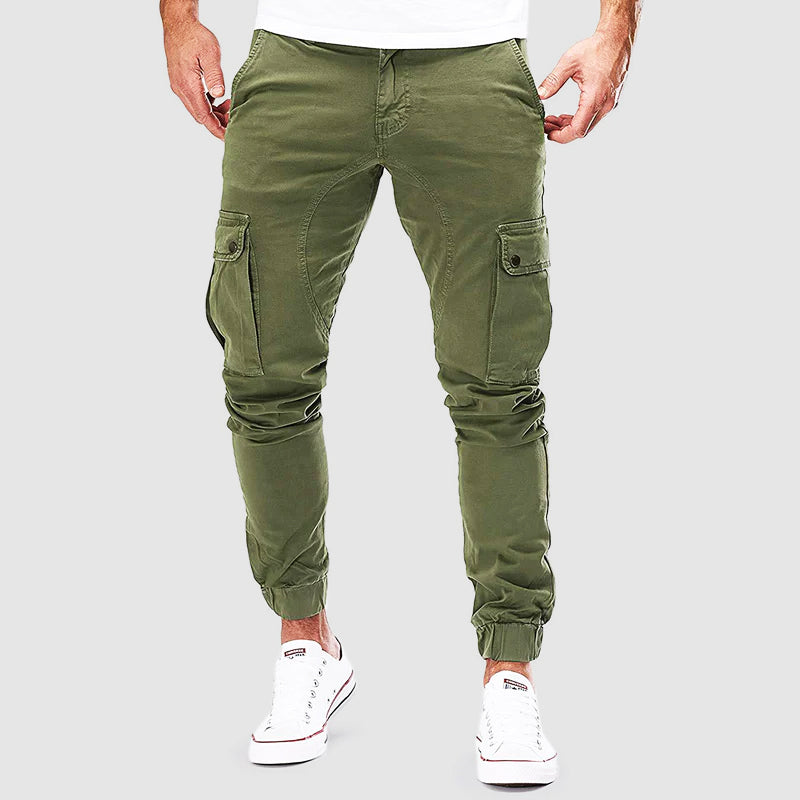 men's fashion : Wesley™ | Slim Cargo Pants voor Heren - Trendy en Praktisch in Groen van Pantinoshop