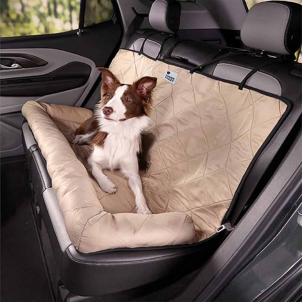 pets : Gulta - Comfortabele Reisauto voor Hondenbed in Crème kaki van Pantino