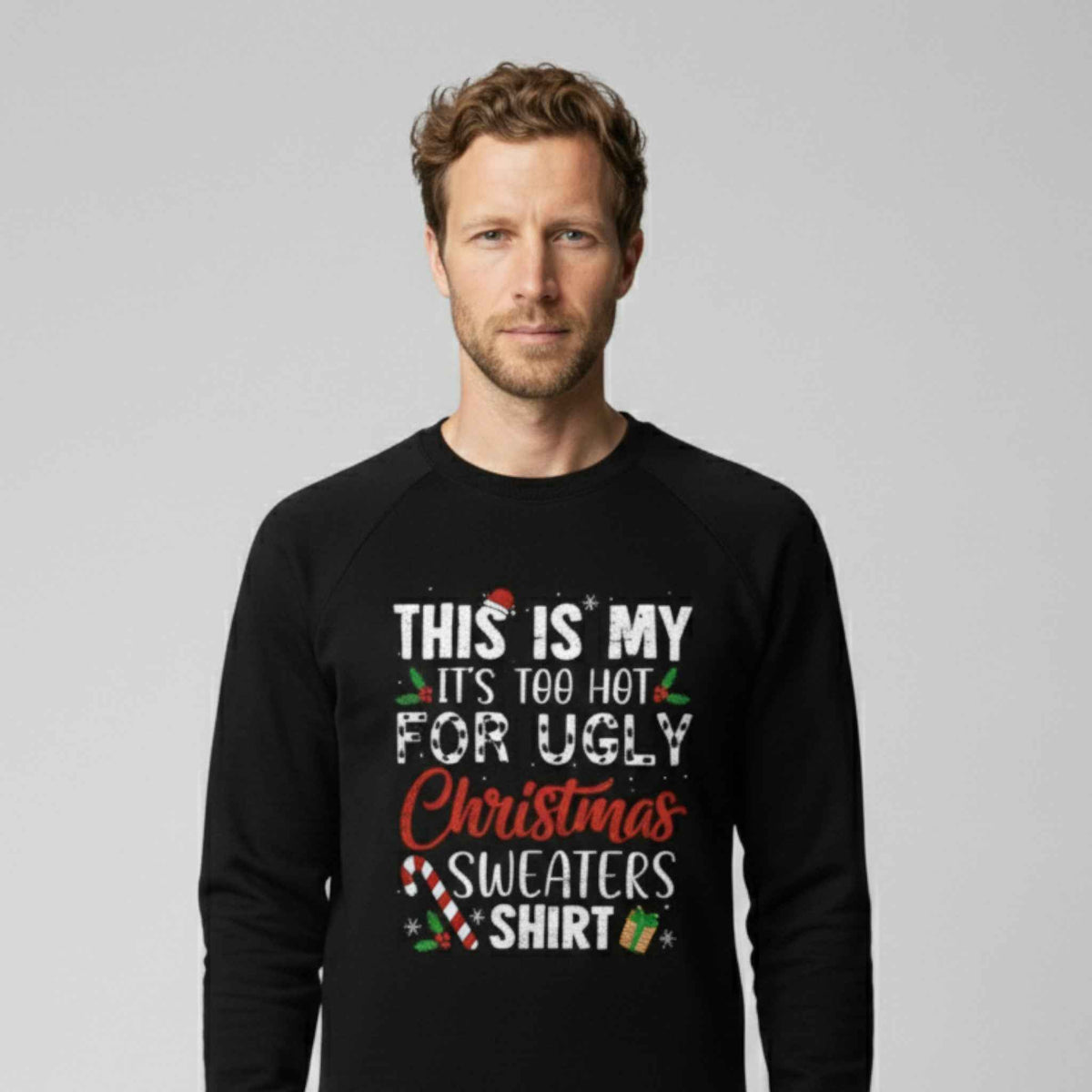 Sweaters : Foute Kersttrui Heren Met Humoristische Slogan in van Pantino