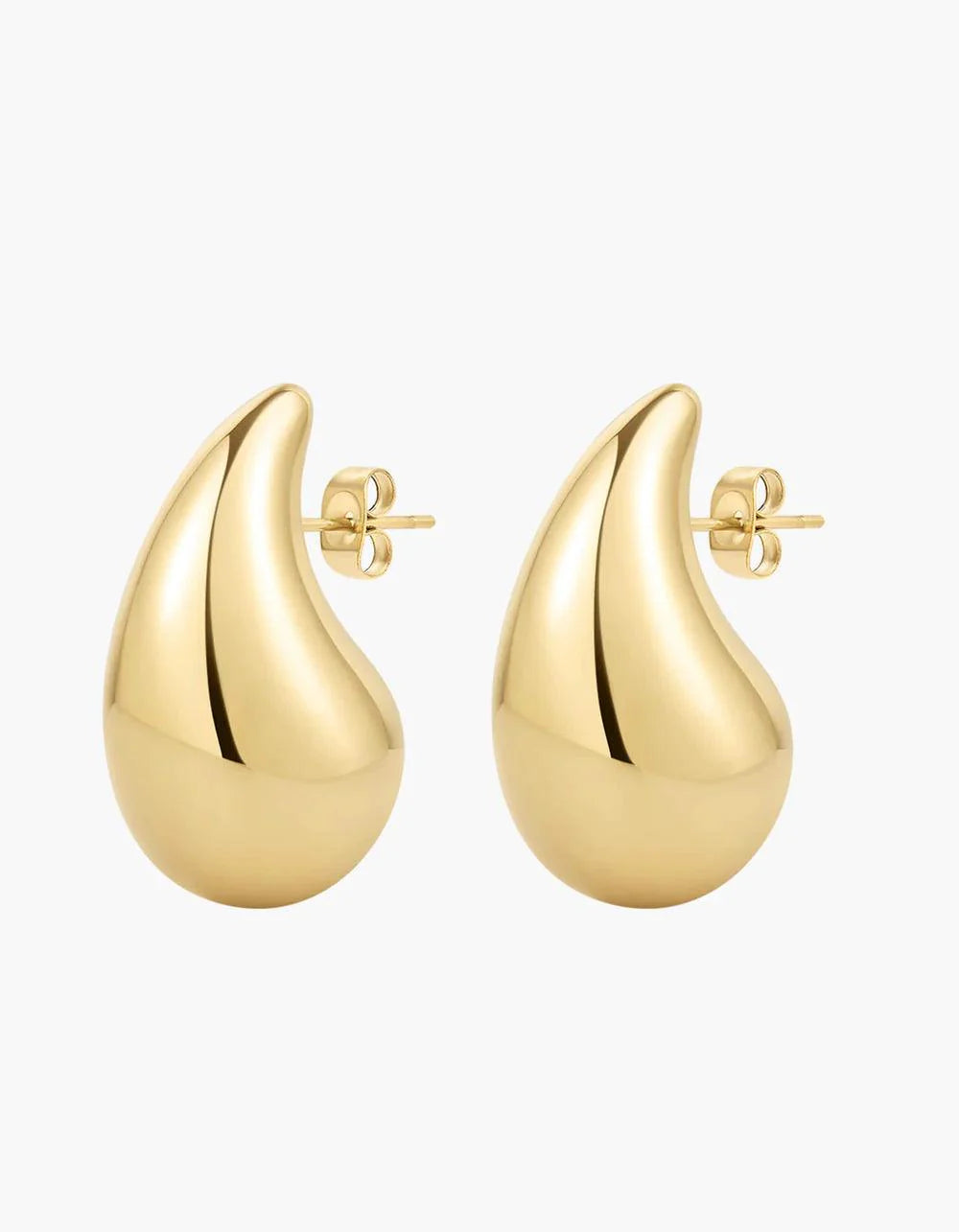 accessories : Drop Earrings in Gold van Pantino