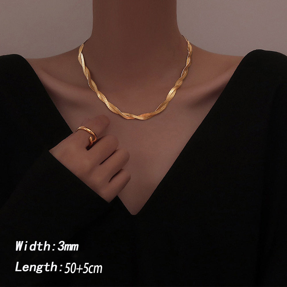 accessories : Olivia Visgraat Set Ketting en Armband in van Pantino